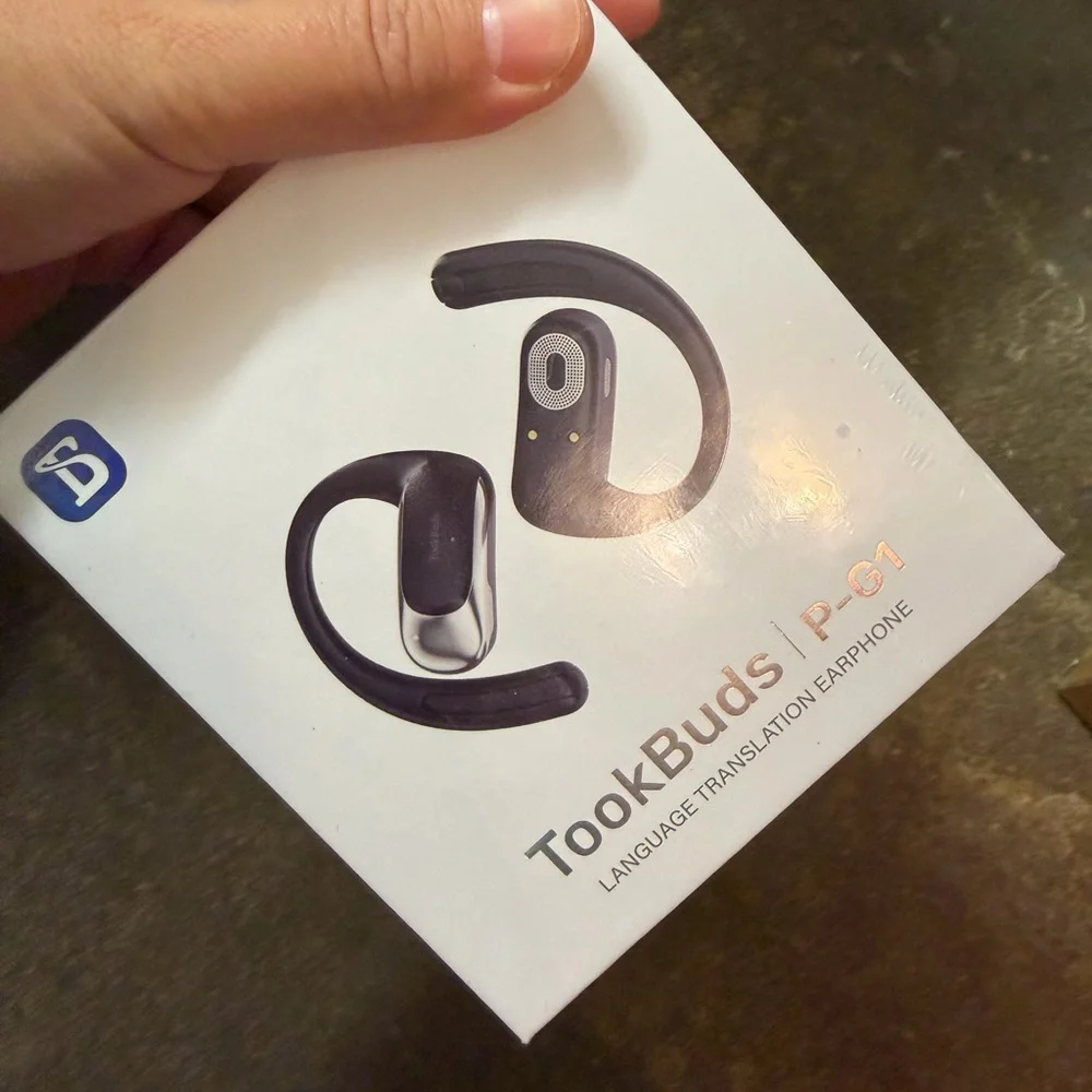 Wireless Translator Earbuds - Black blue